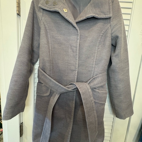 H&M Light Gray Trench Coat - Picture 1 of 4